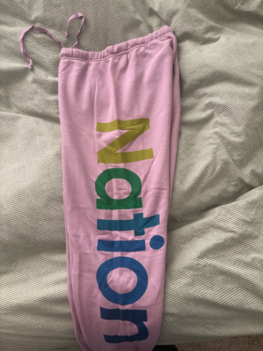 Aviator Nation Purple Graphic Sweatpants - Picture 2 of 4